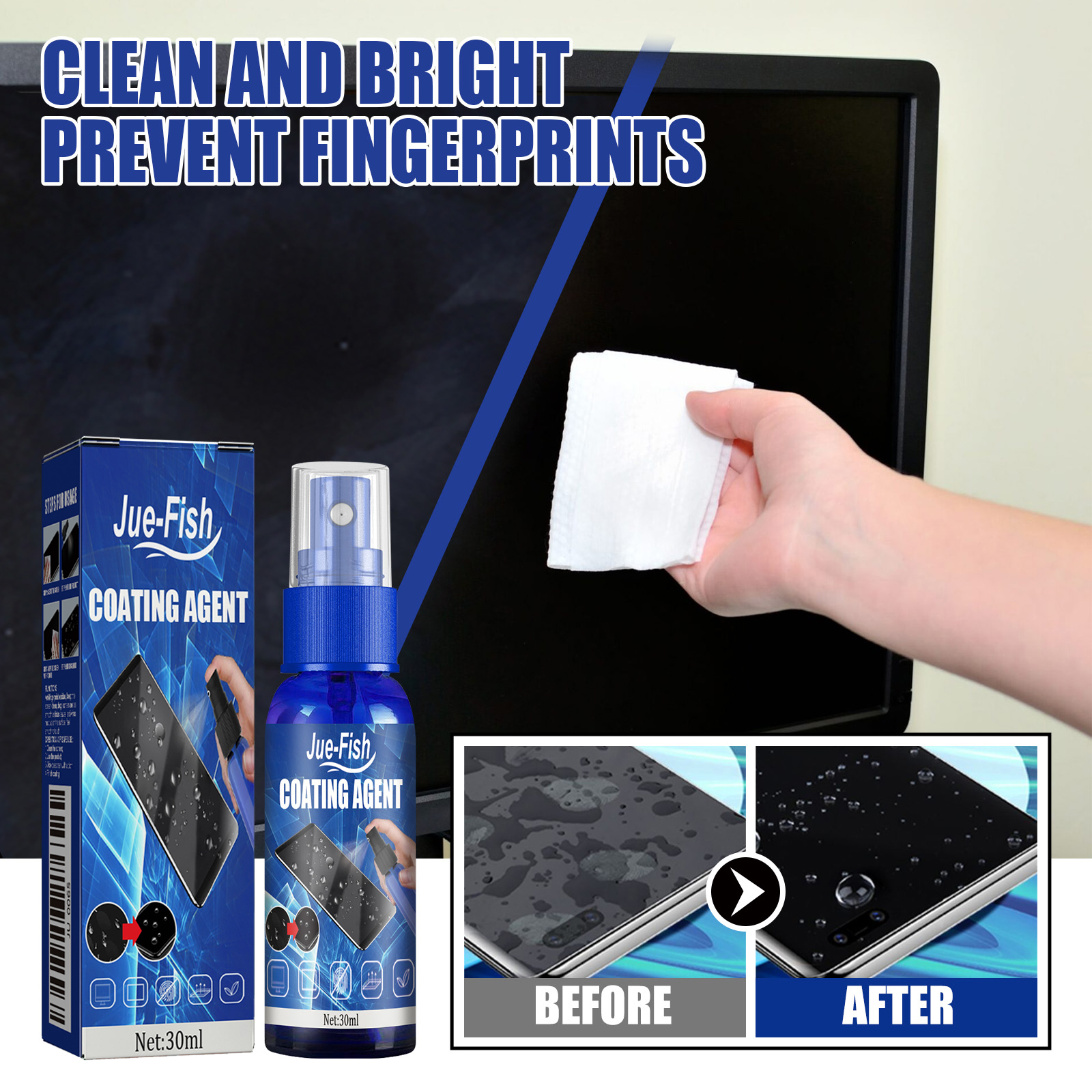 Screen Coating Agent, Smartpho - Oleophobic Coating Spray のレビューと価格