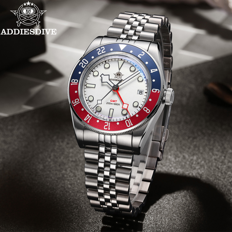 ADDIESDIVE 39mm Men's Quartz W - Anti Blue Light Film のレビューと価格