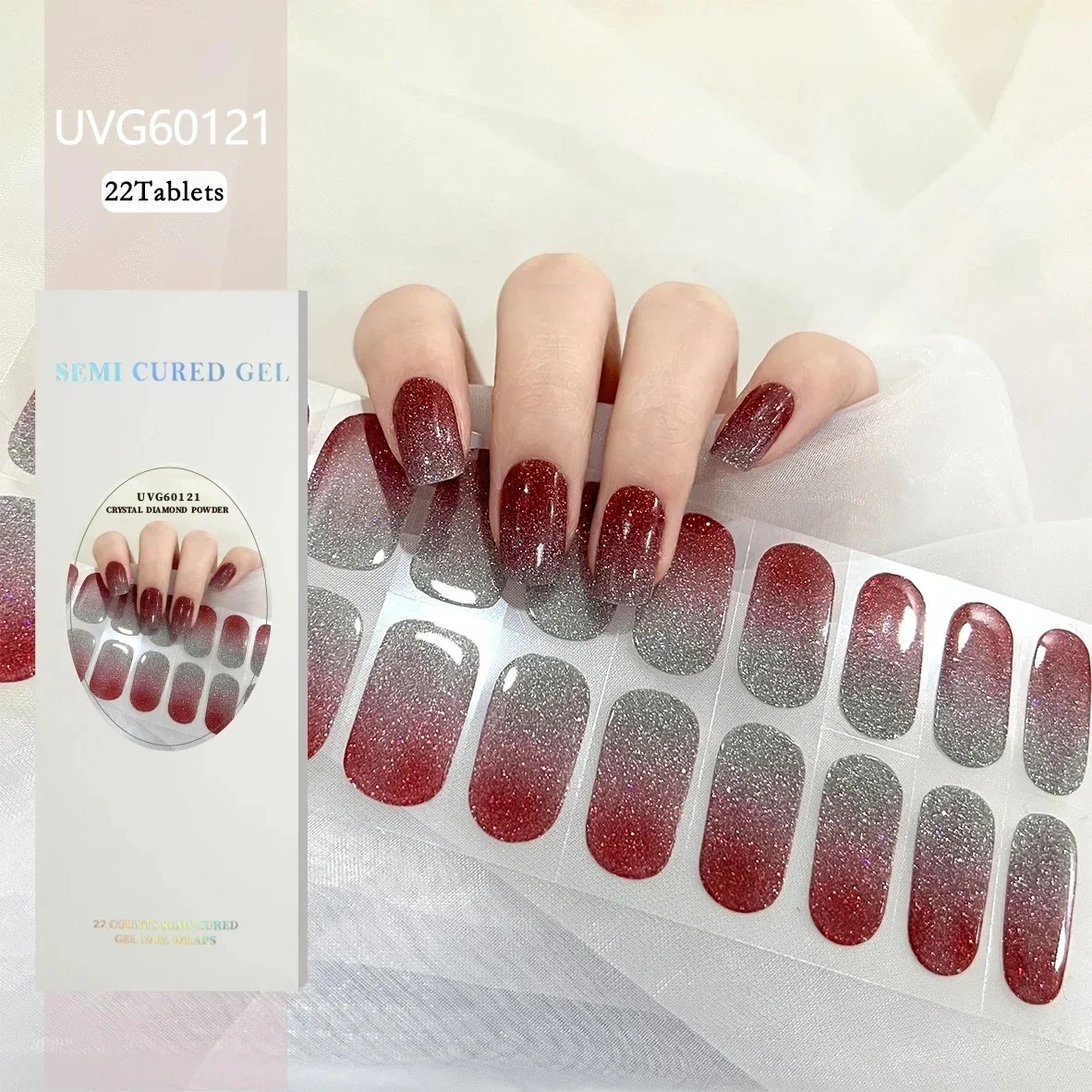 16/18/20Tips Christmas Gel Nai - Full Cover Adhesive のレビューと価格