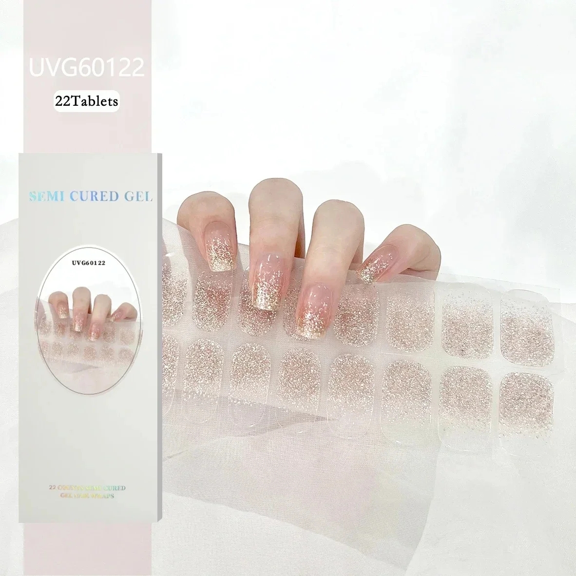 16/18/20Tips Christmas Gel Nai - Full Cover Adhesive のレビューと価格