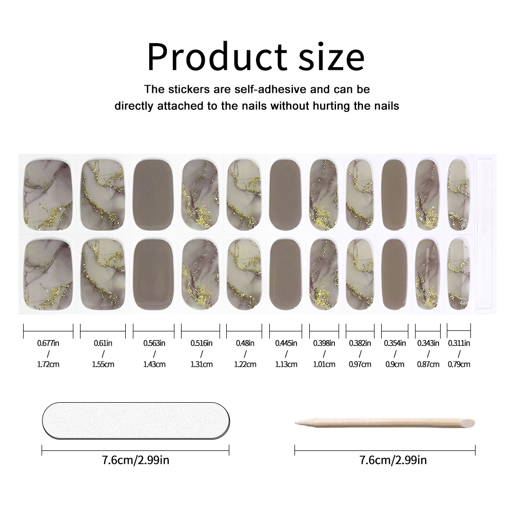 UV-Free Strips DIY Nails Stick - Full Cover Adhesive のレビューと価格