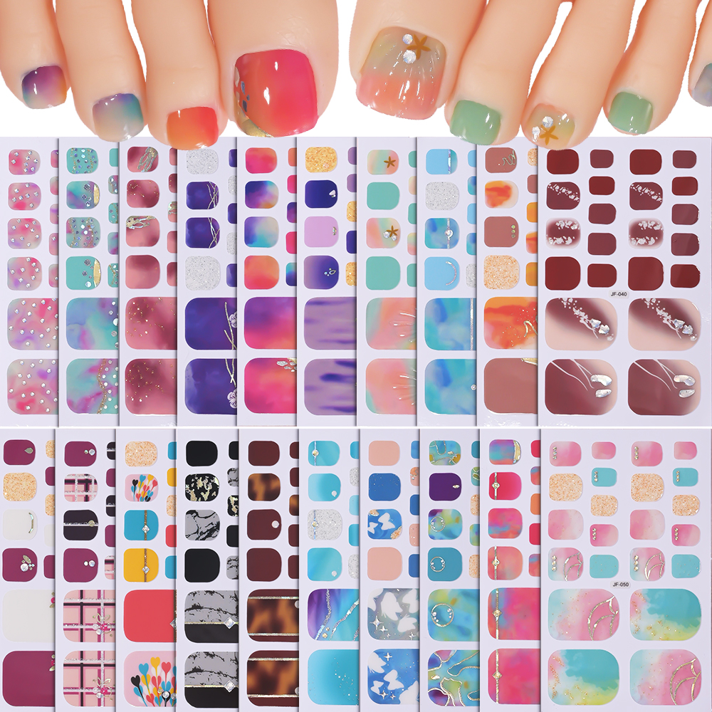 22Tips/Sheet DIY Glitter Toe N - Full Cover Adhesive のレビューと価格
