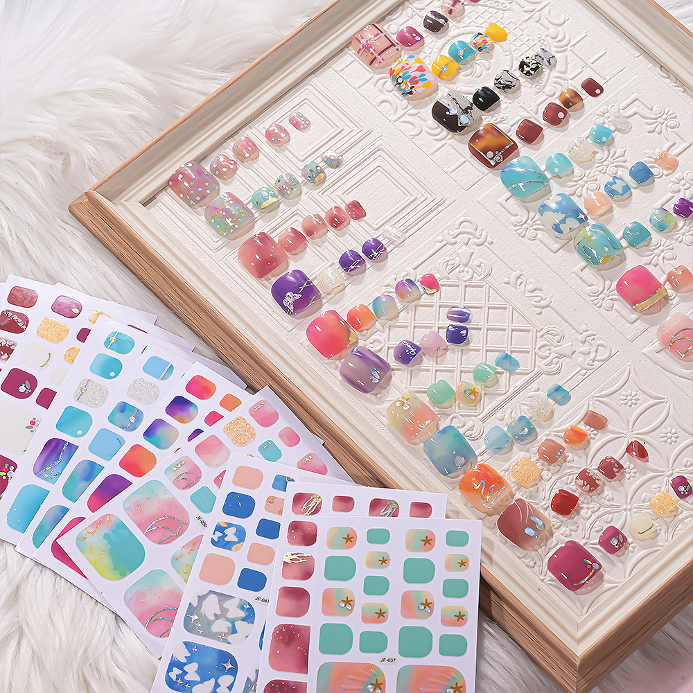 22Tips/Sheet DIY Glitter Toe N - Full Cover Adhesive のレビューと価格