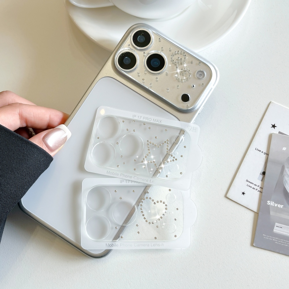 Luxuruy Diamond 3D Heart Glass - Camera Lens Protector のレビューと価格