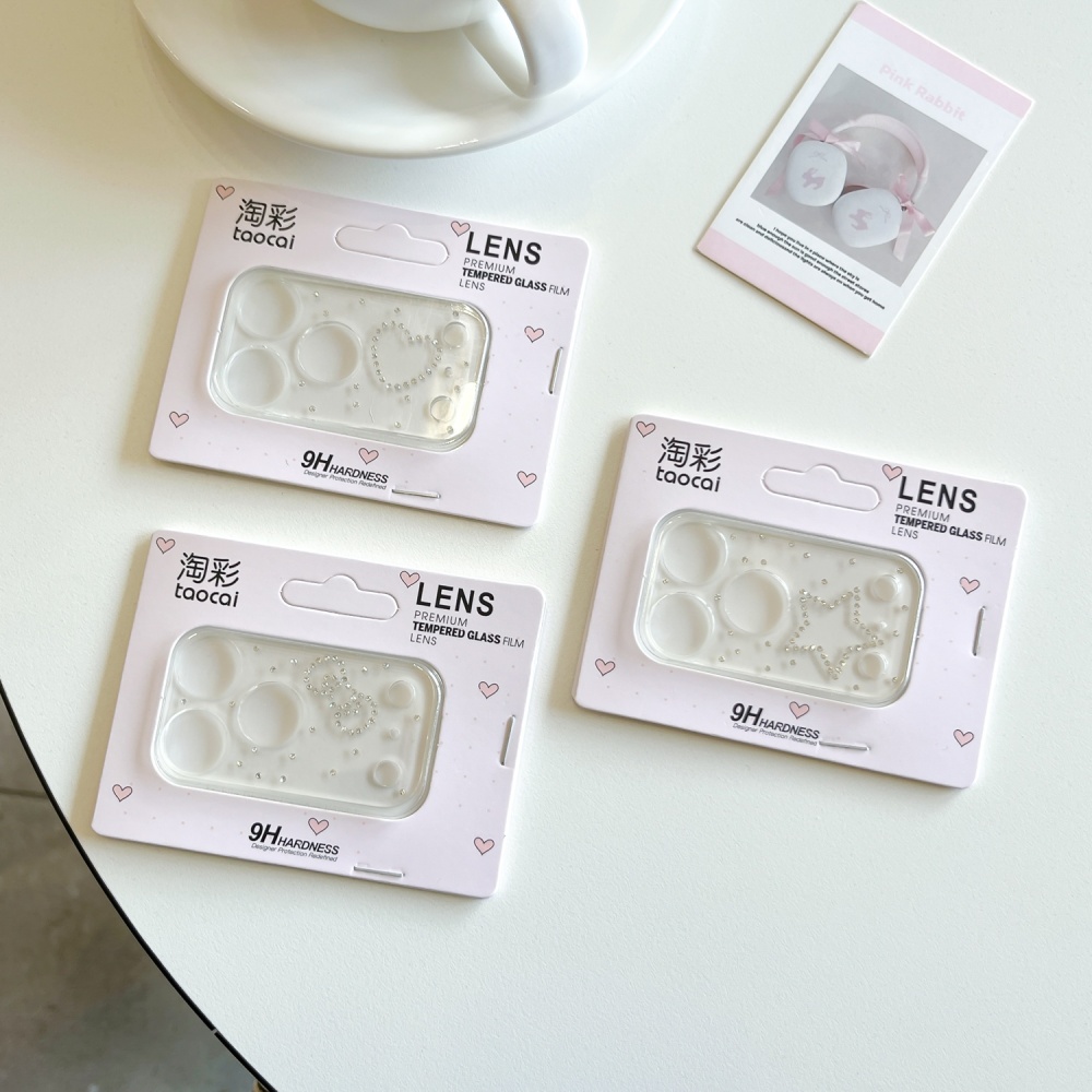 Luxuruy Diamond 3D Heart Glass - Camera Lens Protector のレビューと価格