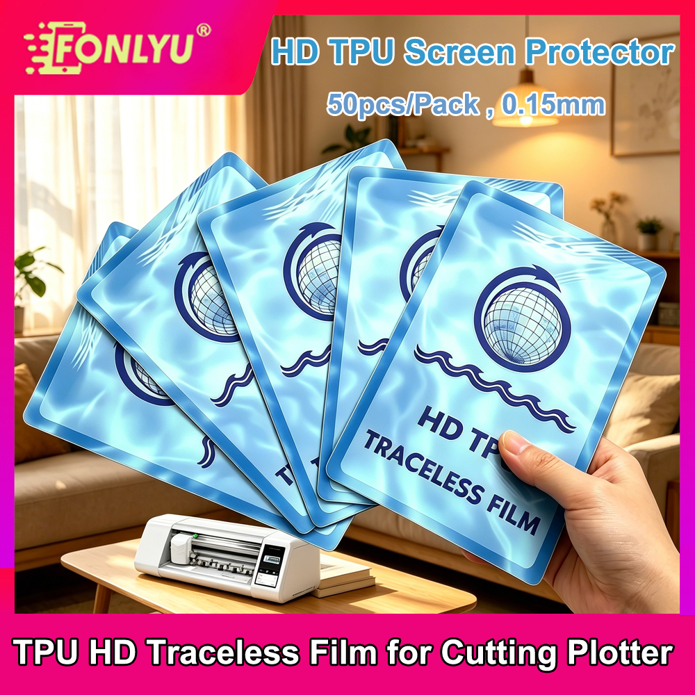FONLYU 50pc HD Traceless TPU H - Screen Protector Cutter のレビューと価格
