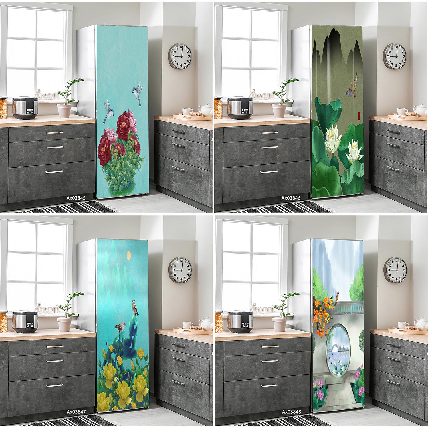 Zen Garden View Fridge Sticker - Full Cover Adhesive のレビューと価格