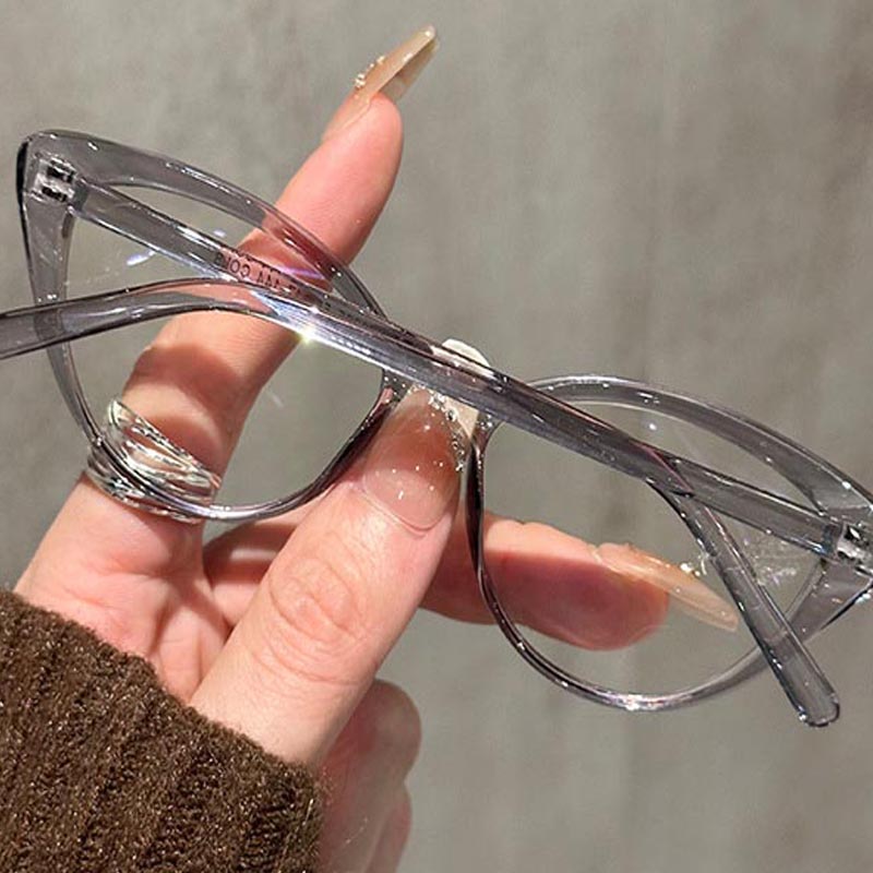Small Cat Eye Eyeglasses Women - Anti Blue Light Film のレビューと価格