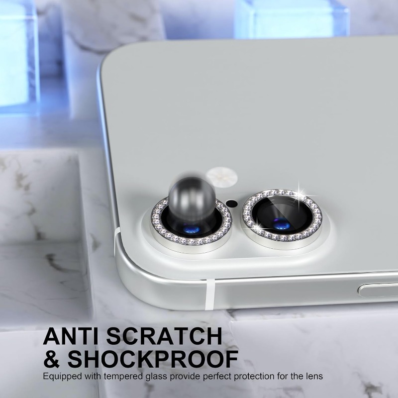 Glitter Camera Lens Protector  - Tempered Glass Screen 9H のレビューと価格
