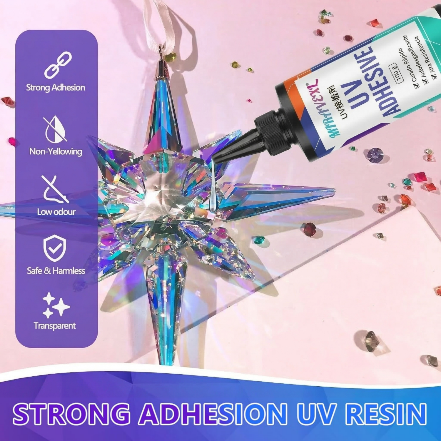 Upgraded UV Resin Kit with USB - Liquid Uv Glue Kit のレビューと価格