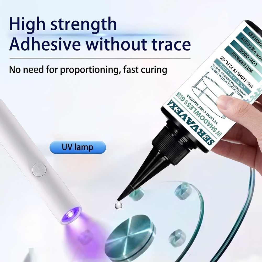 Clear UV Glue Kit 110ml with C - Liquid Uv Glue Kit のレビューと価格