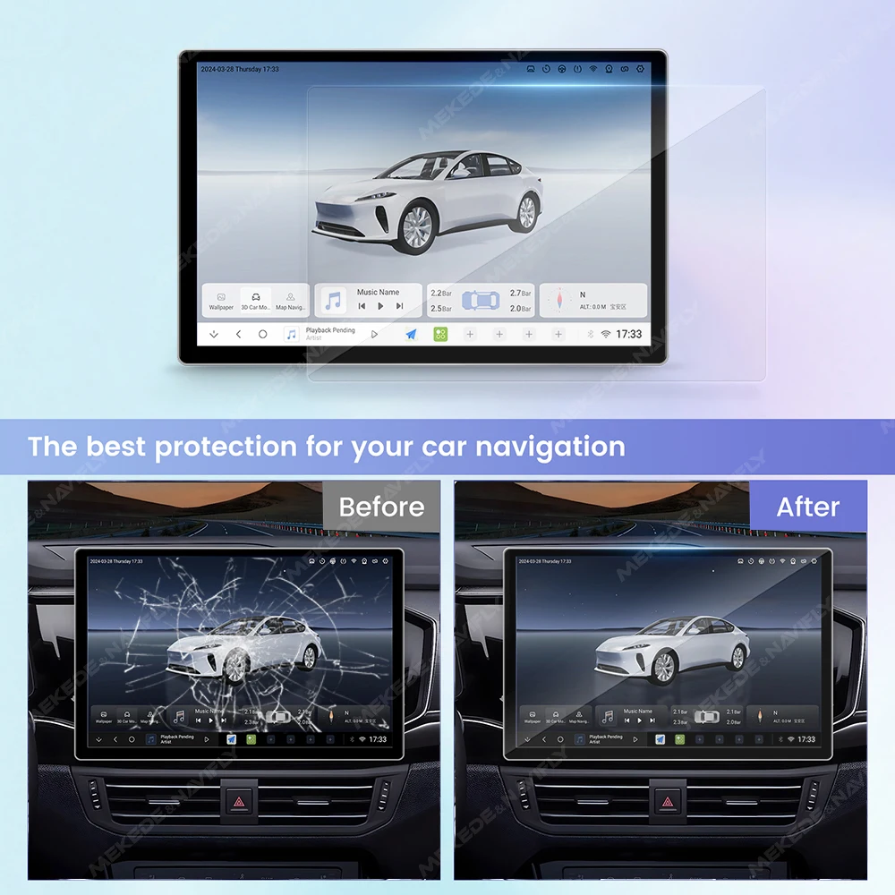 For 11.5 13 Inch Radio Tempere - Glass Protector Auto のレビューと価格