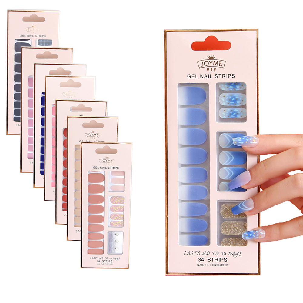 30/34tips UV-Free DIY Gel Nail - Full Cover Adhesive のレビューと価格