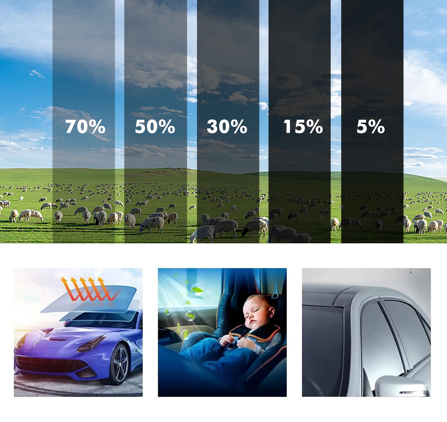 50cmx3m Car Window Privacy Tin - Privacy Screen Protector のレビューと価格