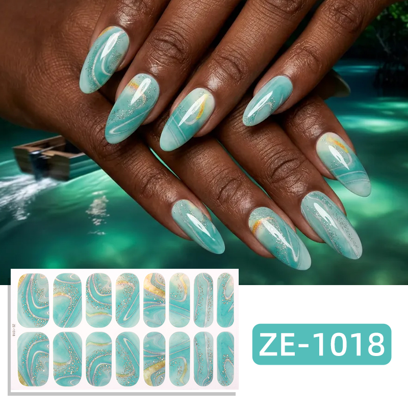 16Tips Glitter Marble Full Cov - Full Cover Adhesive のレビューと価格