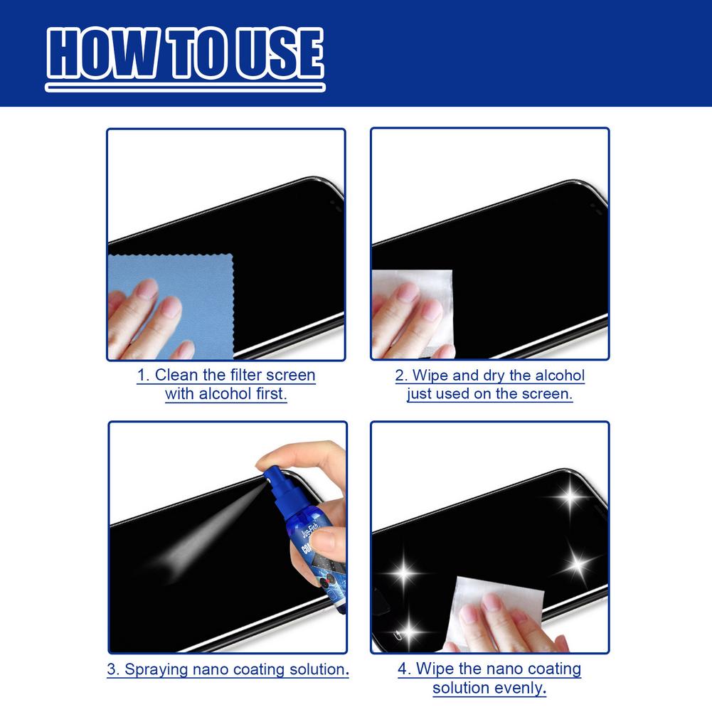 Liquid Screen Protector Spray  - Oleophobic Coating Spray のレビューと価格