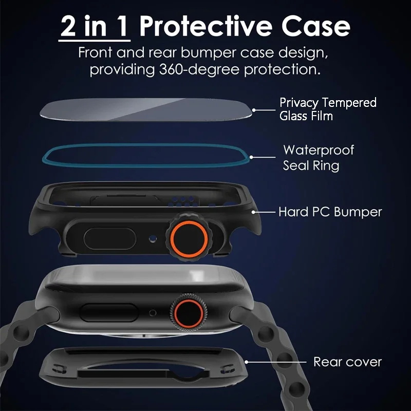 Privacy Glass+Case for Apple W - Privacy Screen Protector のレビューと価格