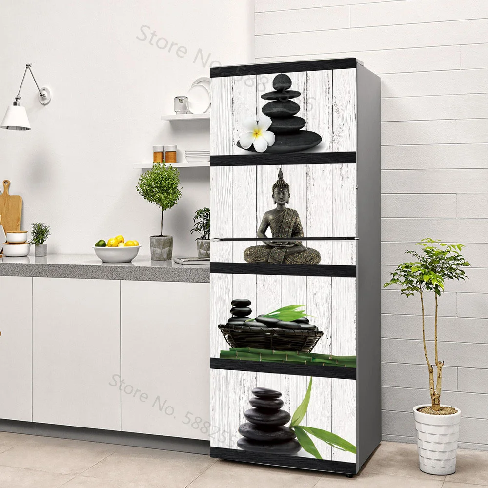 Buddha Art Vinyl Fridge Sticke - Full Cover Adhesive のレビューと価格