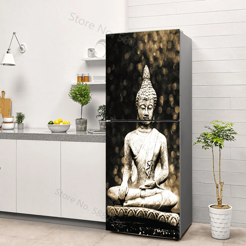Buddha Art Vinyl Fridge Sticke - Full Cover Adhesive のレビューと価格