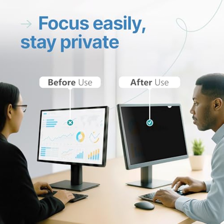 2 Pack 22 Inch 16:9 Privacy Sc - Privacy Filter 2Pack のレビューと価格