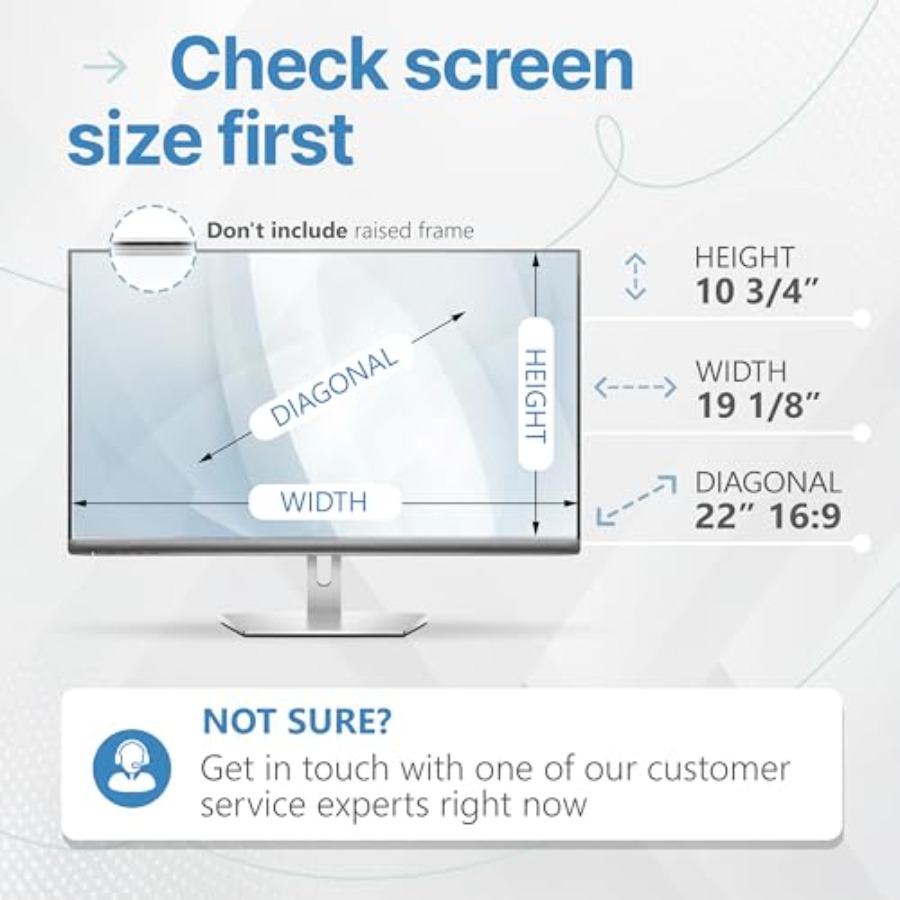 2 Pack 22 Inch 16:9 Privacy Sc - Privacy Filter 2Pack のレビューと価格