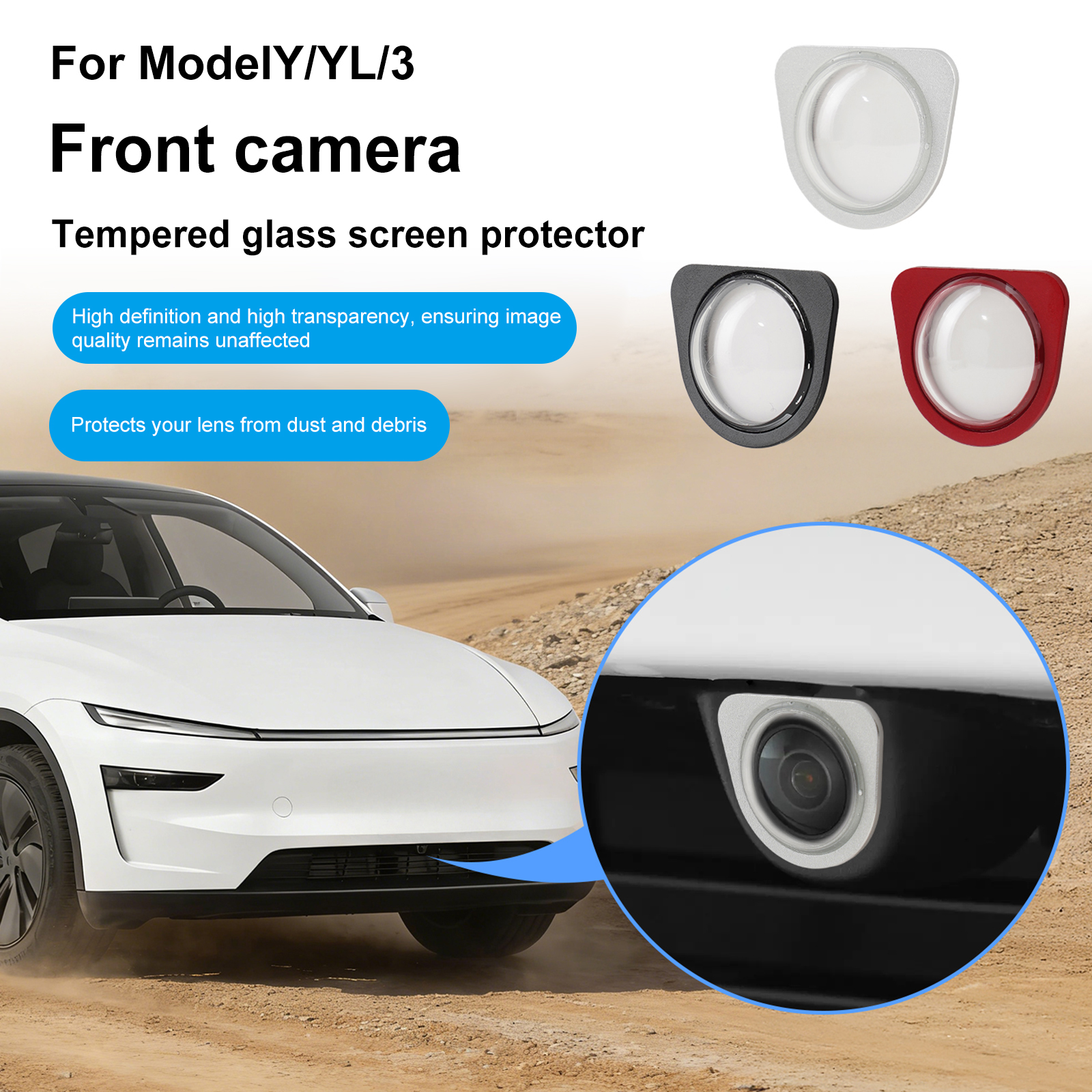 2PCS/1PC Front Bumper Camera L - Camera Lens Protector のレビューと価格