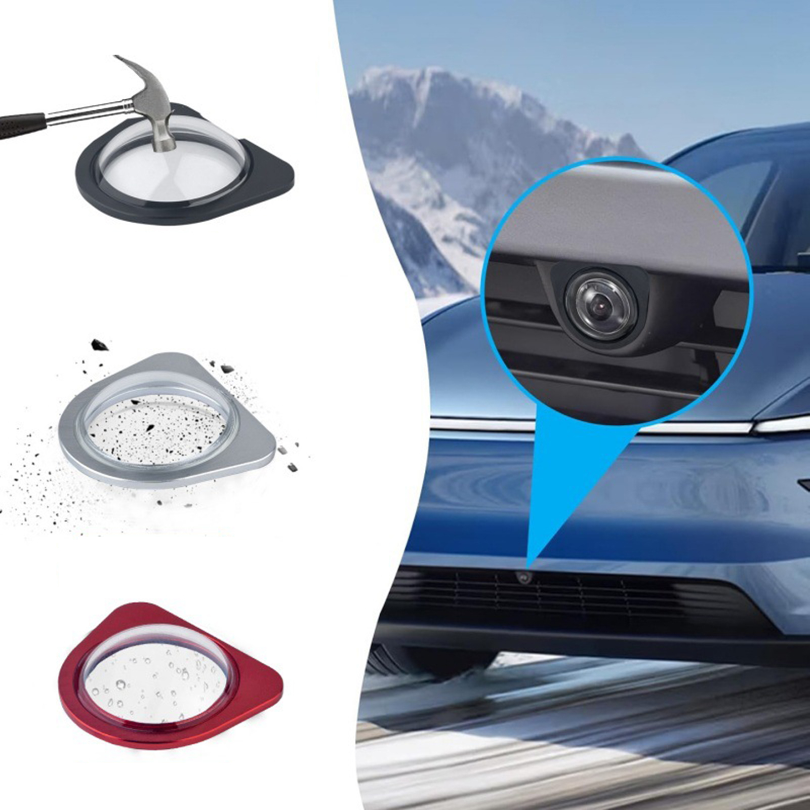 2PCS/1PC Front Bumper Camera L - Camera Lens Protector のレビューと価格