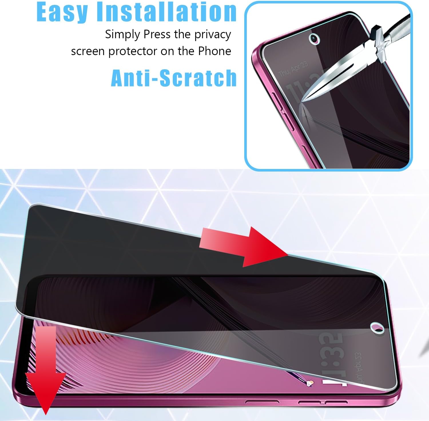 [2 Pack] For Moto G 5G 2025 Pr - Privacy Filter 2Pack のレビューと価格
