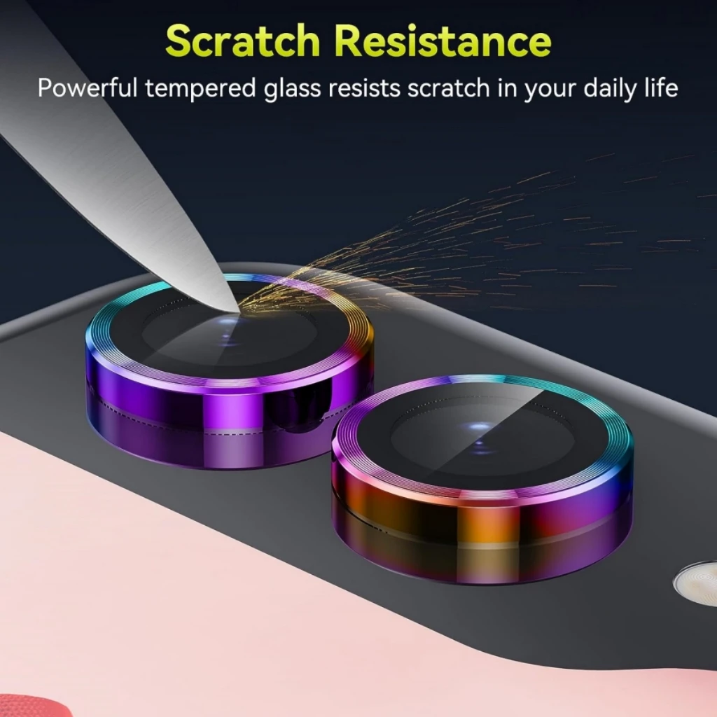 Metal Camera Lens Protector Fo - Tempered Glass Screen 9H のレビューと価格