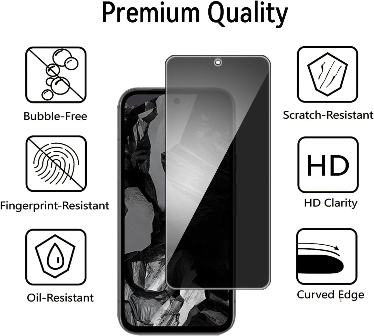 2 PACK Privacy Filter Tempered - Privacy Filter 2Pack のレビューと価格